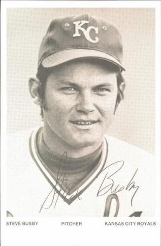 1973 Kansas City Royals Photocards #NNO Steve Busby Front