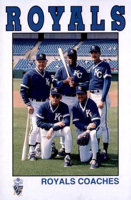 1993 Kansas City Royals Police #NNO Coaches: Steve Boros / Glenn Ezell / Guy Hansen / Bruce Kison / Lee May Front