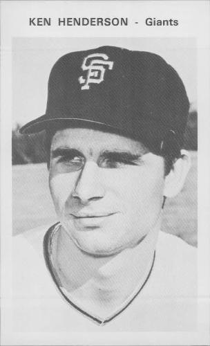 1970 San Francisco Giants Picture Pack #NNO Ken Henderson Front