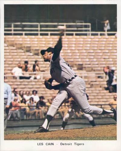 1972 Detroit Tigers Color Picture Pack B #NNO Les Cain Front