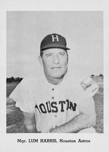 1965 Jay Publishing Houston Astros #NNO Lum Harris Front