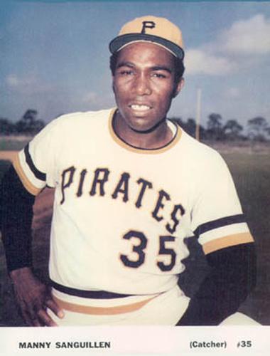1971 Pittsburgh Pirates Series Y Full Color Prints #NNO Manny Sanguillen Front