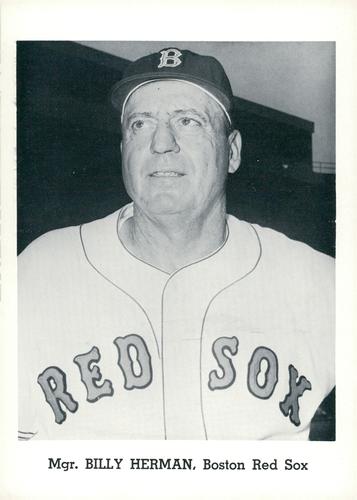 1965 Jay Publishing Boston Red Sox #NNO Billy Herman Front