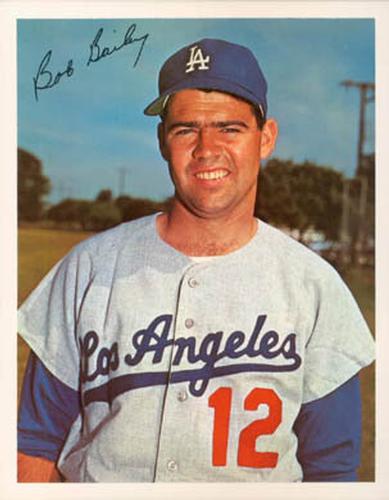 1967 Dexter Press Los Angeles Dodgers #1 Bob Bailey Front