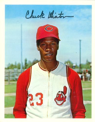 1967 Dexter Press Cleveland Indians #8 Chuck Hinton Front