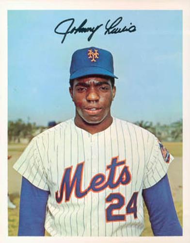 1967 Dexter Press New York Mets 5x7 #9 Johnny Lewis Front