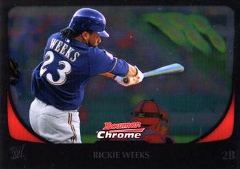 2011 Bowman Chrome #90 Rickie Weeks Front