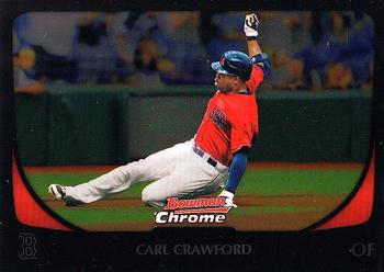 2011 Bowman Chrome #115 Carl Crawford Front