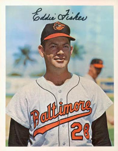1967 Dexter Press Baltimore Orioles #DT-22223C Eddie Fisher Front