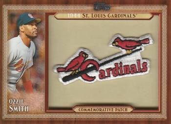 2011 Topps Update - Throwback Logo Manufactured Patch #TLMP-OS Ozzie Smith Front
