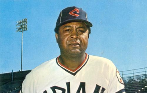1974 Cleveland Indians Postcards #326 Larry Doby Front
