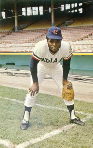 1974 Cleveland Indians Postcards #334 Charlie Spikes Front