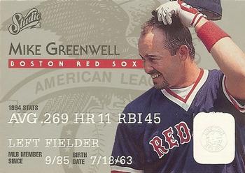 1995 Studio #121 Mike Greenwell Front