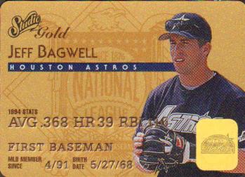 1995 Studio - Gold #2 Jeff Bagwell Front