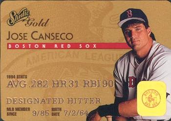 1995 Studio - Gold #9 Jose Canseco Front