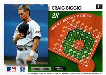 1995 Summit #31 Craig Biggio Back