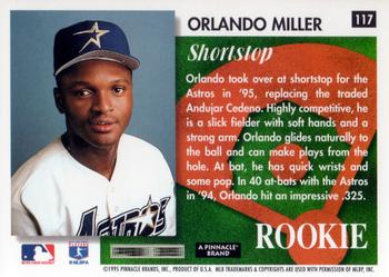 1995 Summit #117 Orlando Miller Back