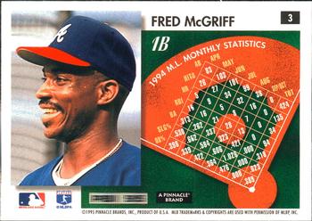 1995 Summit #3 Fred McGriff Back