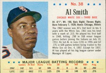 1963 Post Cereal #38 Al Smith Front