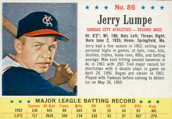 1963 Post Cereal #86 Jerry Lumpe Front