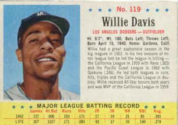 1963 Post Cereal #119 Willie Davis Front