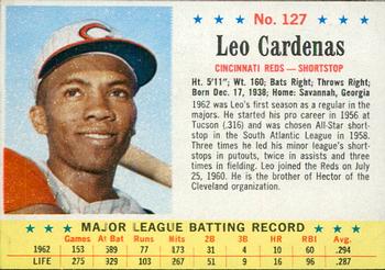 1963 Post Cereal #127 Leo Cardenas Front
