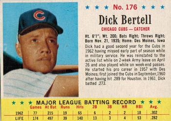 1963 Post Cereal #176 Dick Bertell Front