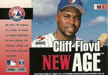 1995 Summit - New Age #NA1 Cliff Floyd Back