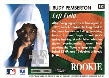 1995 Summit - Nth Degree #153 Rudy Pemberton Back