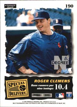 1995 Summit - Nth Degree #190 Roger Clemens Back