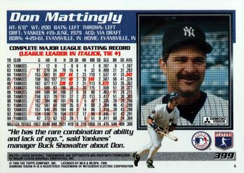 1995 Topps #399 Don Mattingly Back