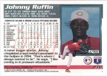 1995 Topps #270 Johnny Ruffin Back