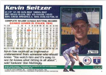 1995 Topps #309 Kevin Seitzer Back