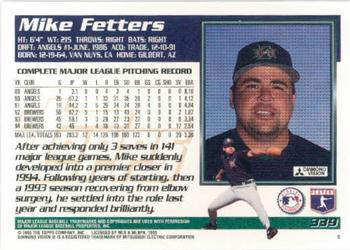 1995 Topps #339 Mike Fetters Back