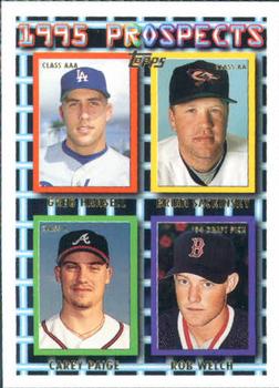 1995 Topps #429 Greg Hansell / Brian Sackinsky / Carey Paige / Rob Welch Front