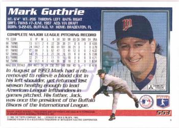 1995 Topps #553 Mark Guthrie Back