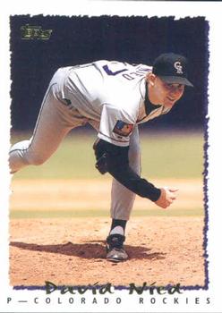 1995 Topps #594 David Nied Front
