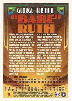 1995 Topps #3 Babe Ruth Back