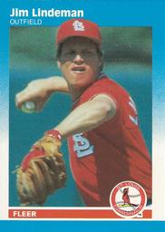 1987 Fleer Classic Miniatures #64 Jim Lindeman Front