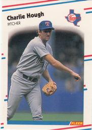 1988 Fleer Classic Miniatures #55 Charlie Hough Front