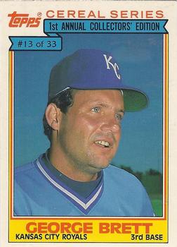 1984 Topps Cereal Series #13 George Brett Front
