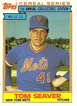 1984 Topps Cereal Series #8 Tom Seaver Front