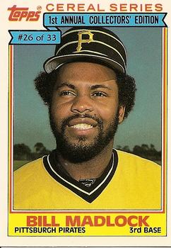 1984 Topps Cereal Series #26 Bill Madlock Front