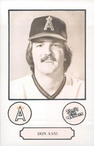 1978 Family Fun Centers California Angels #1 Don Aase Front