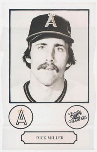 1978 Family Fun Centers California Angels #26 Rick Miller Front