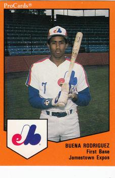 1989 ProCards Minor League Team Sets #2131 Buena Rodriguez Front