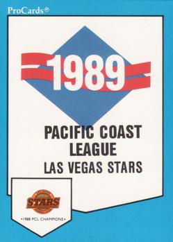 1989 ProCards Minor League Team Sets #29 Checklist Front