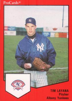1989 ProCards Minor League Team Sets #329 Tim Layana Front