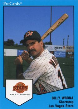 1989 ProCards Minor League Team Sets #18 Billy Wrona Front
