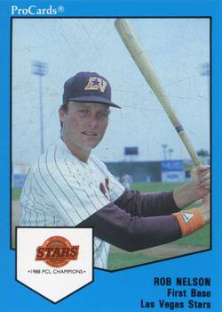 1989 ProCards Minor League Team Sets #24 Rob Nelson Front
